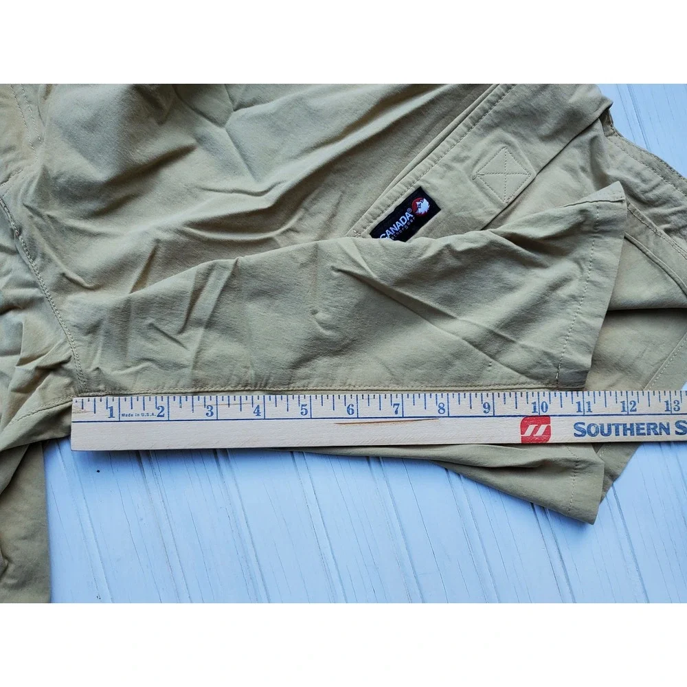 Canada Weathergear Mens Khaki Cargo Shorts XXL CWG101 Tan Stretch Casual Outdoor
